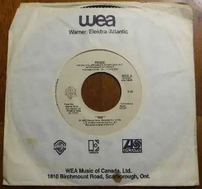 Prince '1999' 45 RPM Vinyl Record Single