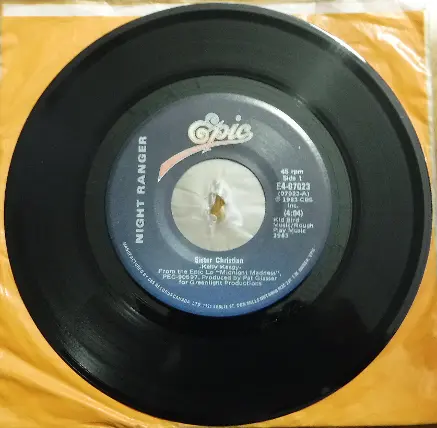 Night Ranger Sister Christian 45 RPM Single
