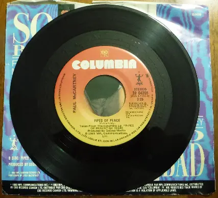 Paul McCartney Pipes of Peace 45 RPM Single