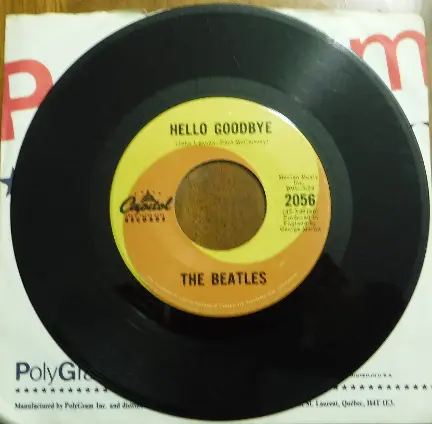 The Beatles Hello Goodbye Original Canadian Pressing 45 RPM Single