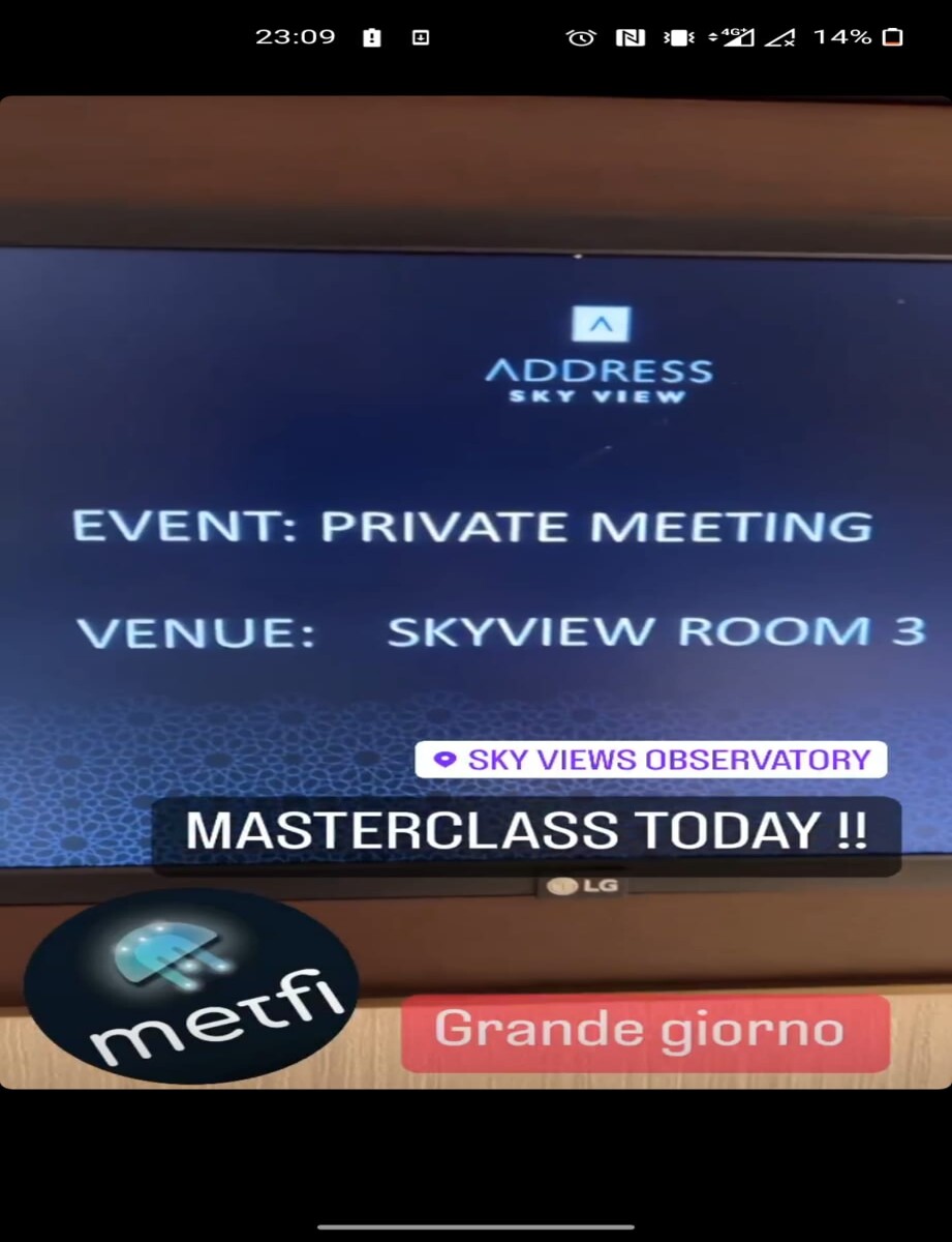 The event held by MetFi