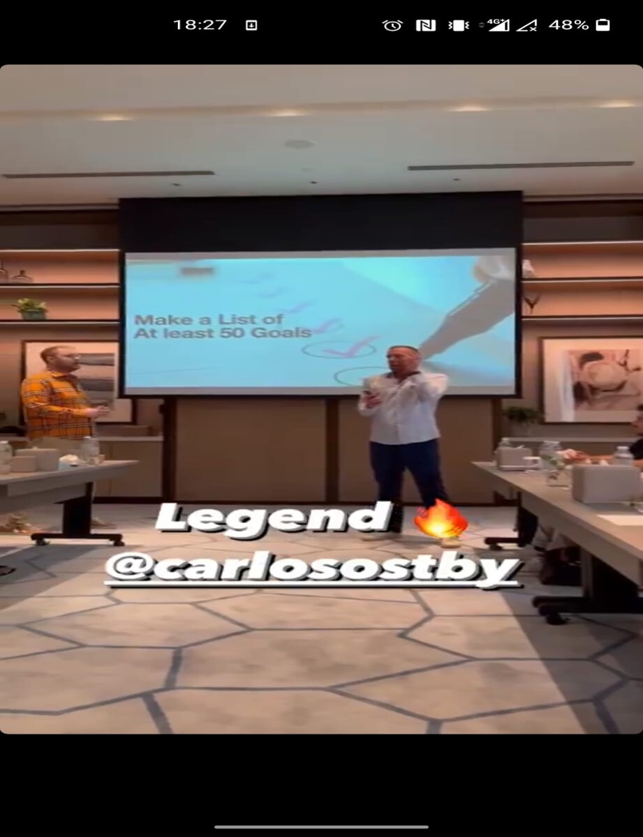 Carlos Oestby during the private meeting of MetFi