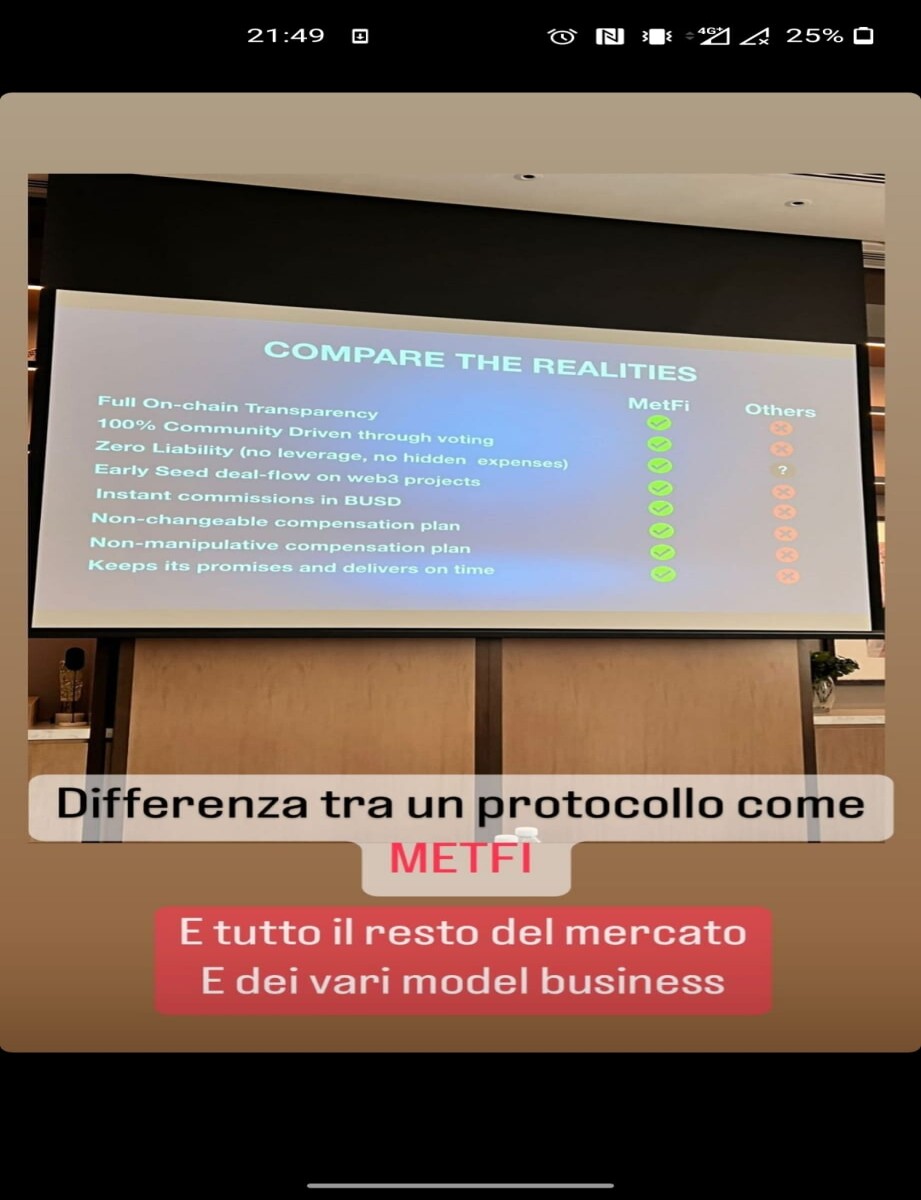 According to MetFi scammers these are the main differences between MetFi and others