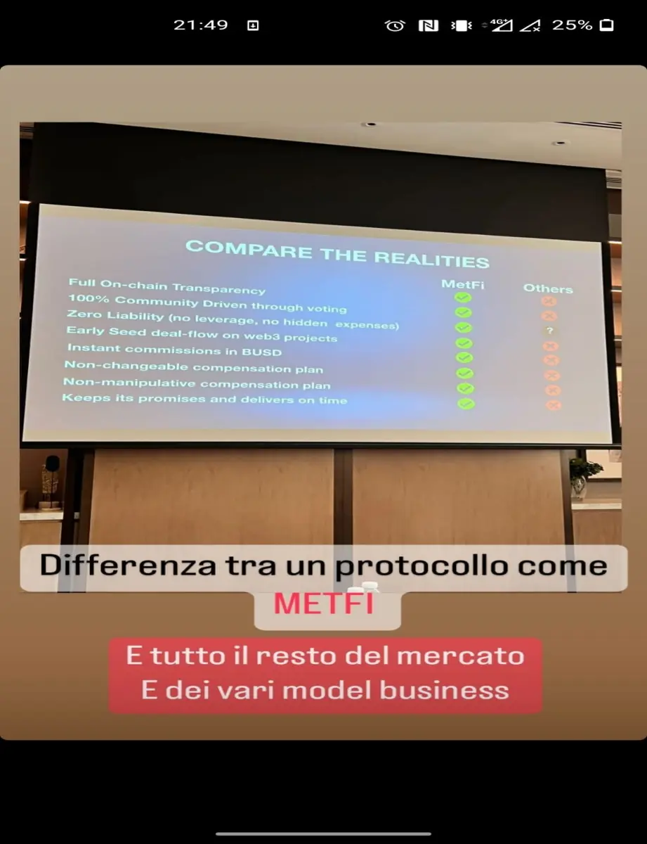 According to MetFi scammers these are the main differences between MetFi and others