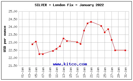 Spot Silver - January 2022