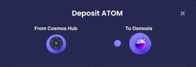 Cosmos Hub to Osmosis