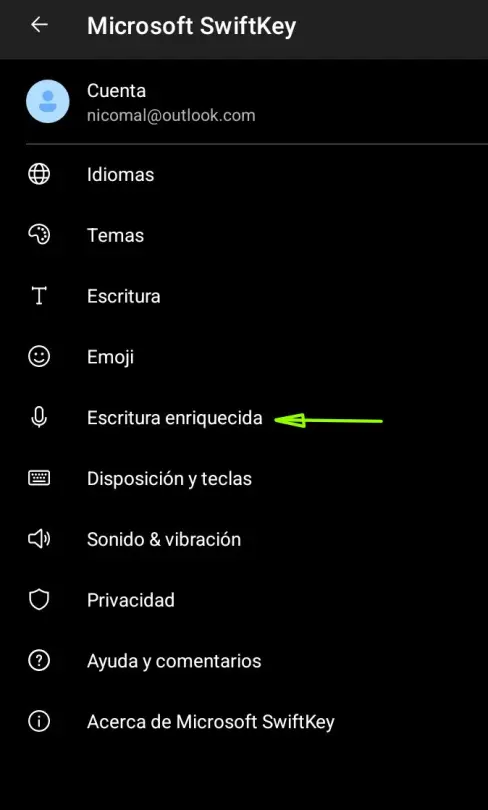 Escritura enriquecida