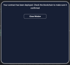 This is what shows up if it goes through.