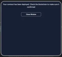 This is what shows up if it goes through.