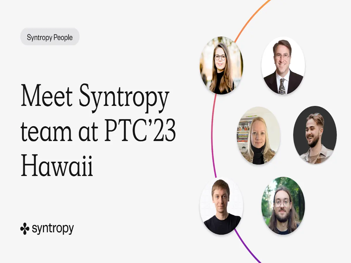 Meet Syntropy team at PTC 2023 Hawaii