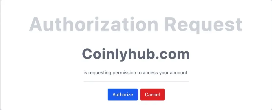 authorize coinlyhub.com