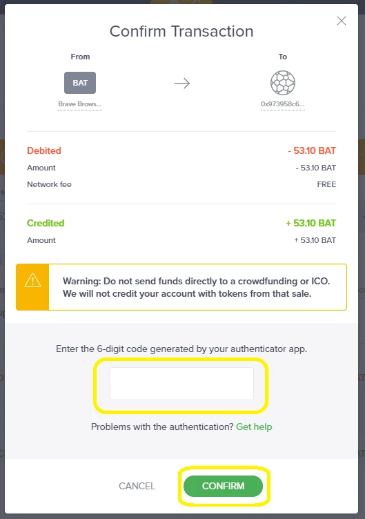transaction confirm