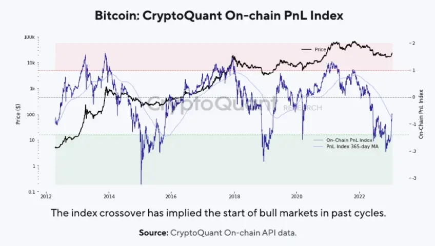 CryptoQuant PnL Index Signal Bull Run