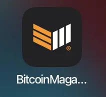 Bitcoin magazine app logo