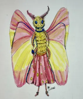 a butterfly person