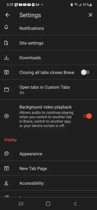 Background Video Playback