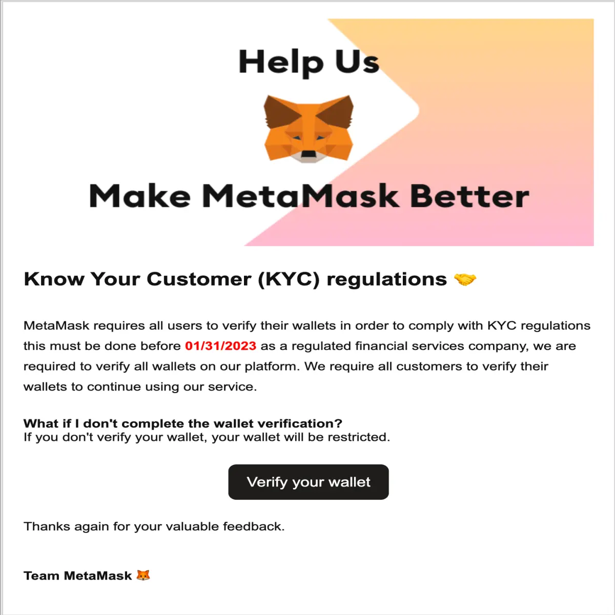 Metamask phishing