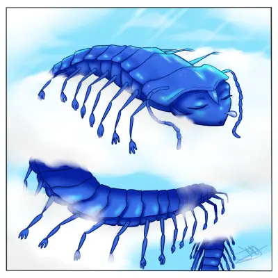 Blue Clouded Millipede
