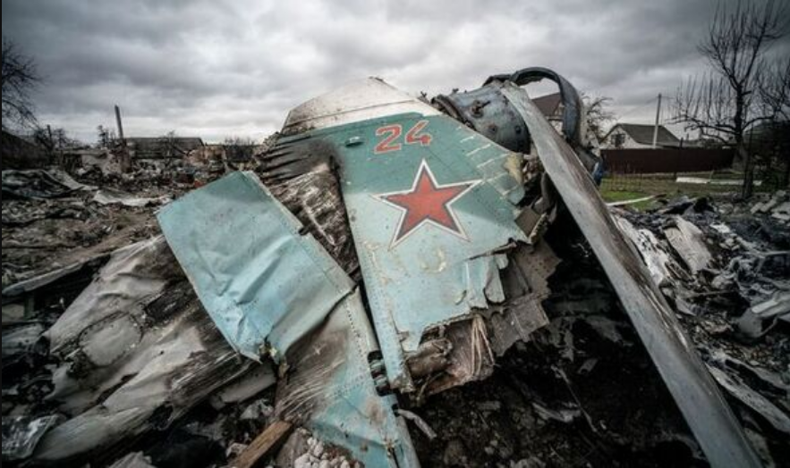 SU-35 Red 24, Wrecked in Ukraine