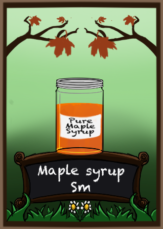 a jar of Maple Syrup sm