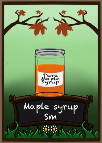 a jar of Maple Syrup sm