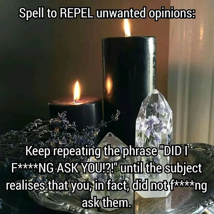 Did I fucking ask you? No, I didn't!