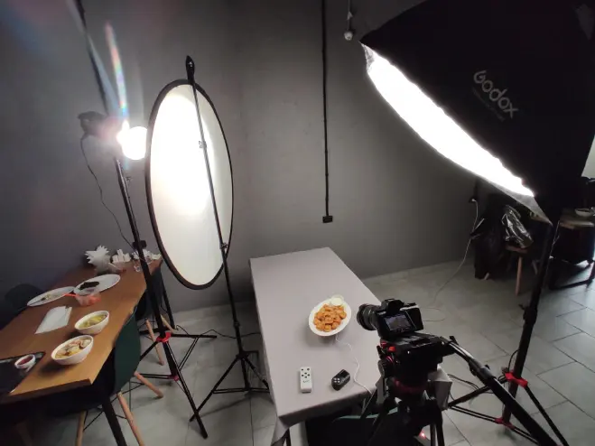 Filmed goodies. Object shooting