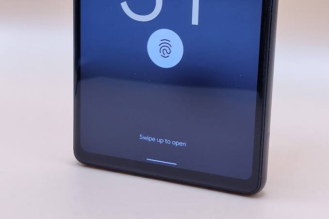Google pixel 6A fingerprint scanner
