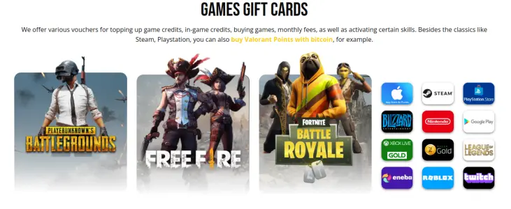 Coinsbee games gift cards offer