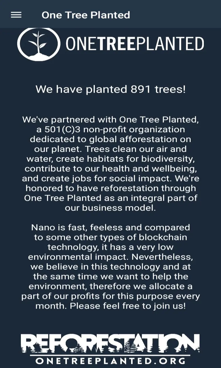 One Tree Planted