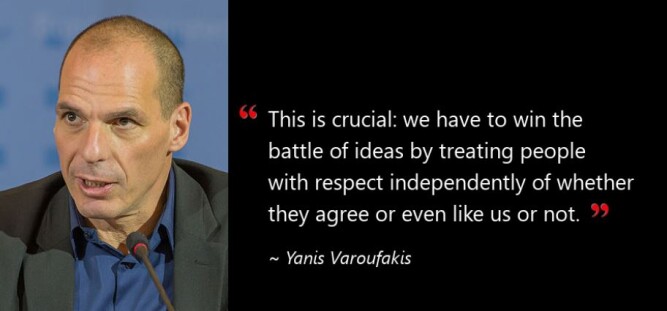 Yanis Varoufakis' powerful quote