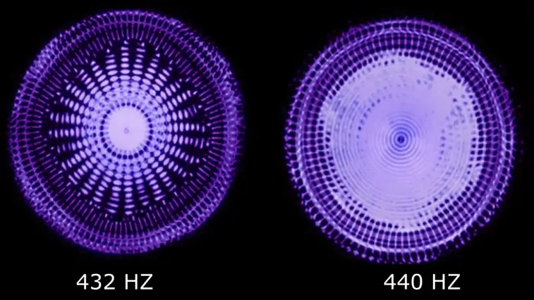 432 Hz - 440 Hz