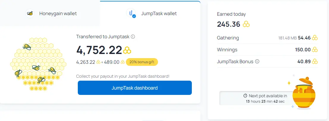 my real time dashboard i switched to jumptask i prefer to be paid in crypto