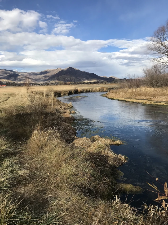 River with sky in distance