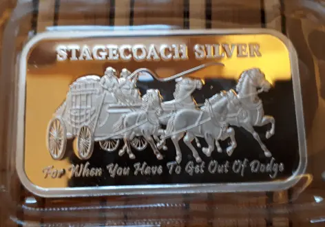 Stagecoach Silver One Ounce bar