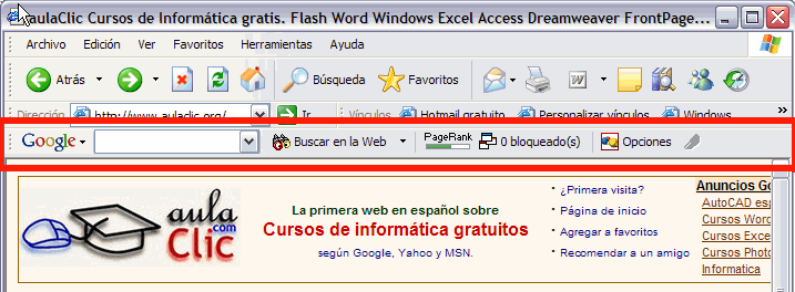 Barra de búsqueda de Google