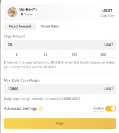 Detailed View of Master Trader