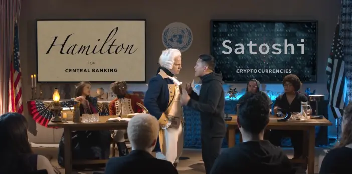 Satoshi Nakamoto beefing with Alexander Hamilton
