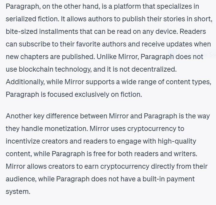 Paragraph chatgpt