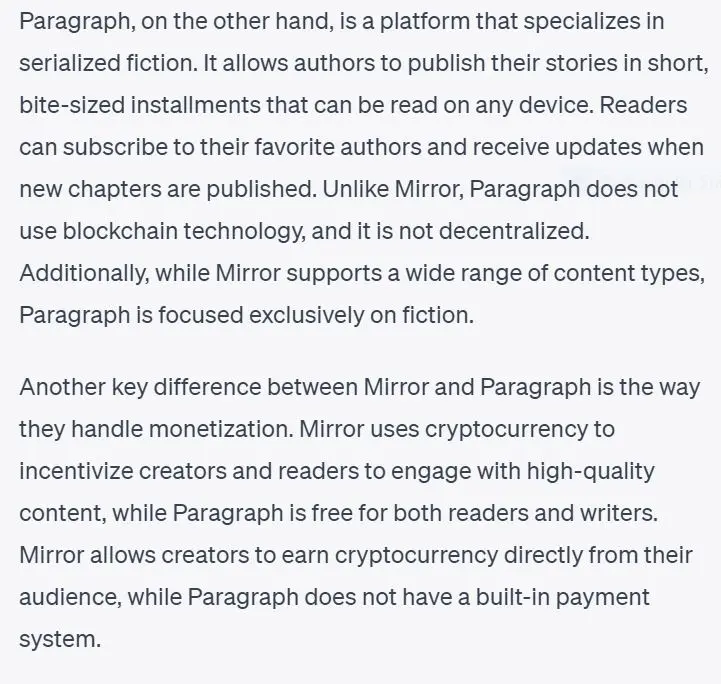 Paragraph chatgpt