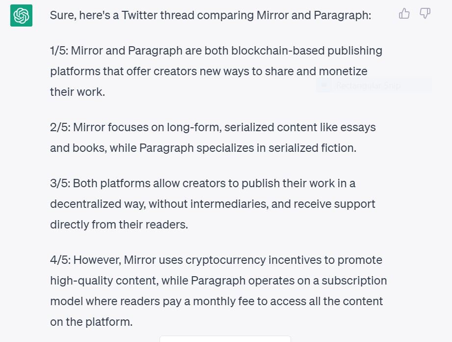 twitter thread mirror paragraph