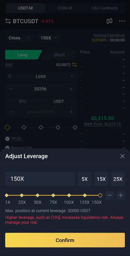 BYDFi Leverage Futures