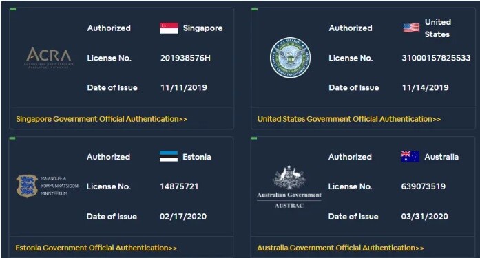 BYDFi Licenses