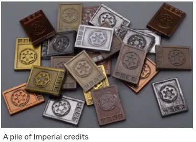 Star Wars 1977 Pile of Imperial Credits