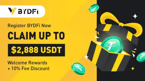 BYDFi Welcome Rewards Banner