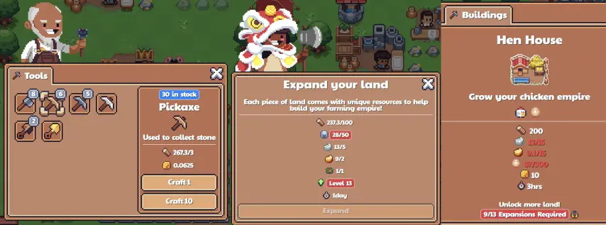 tools land building