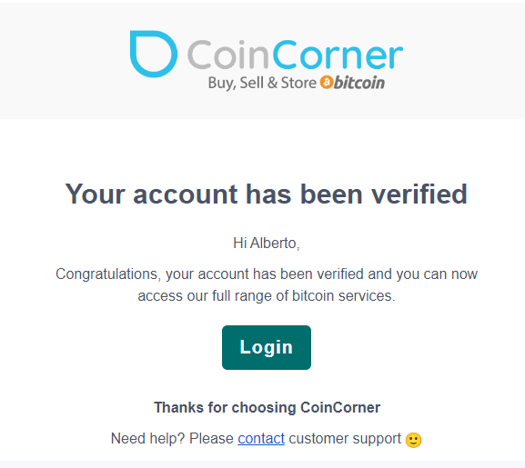 account verified