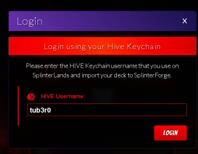 login splinterforge
