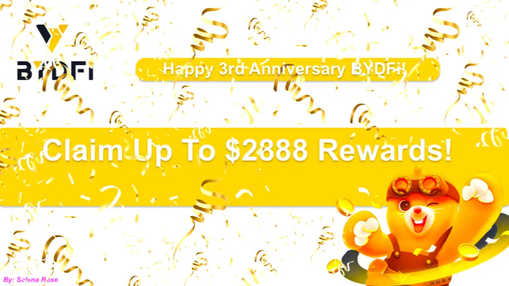 🌸Happy 3rd Anniversary BYDFi!🌸