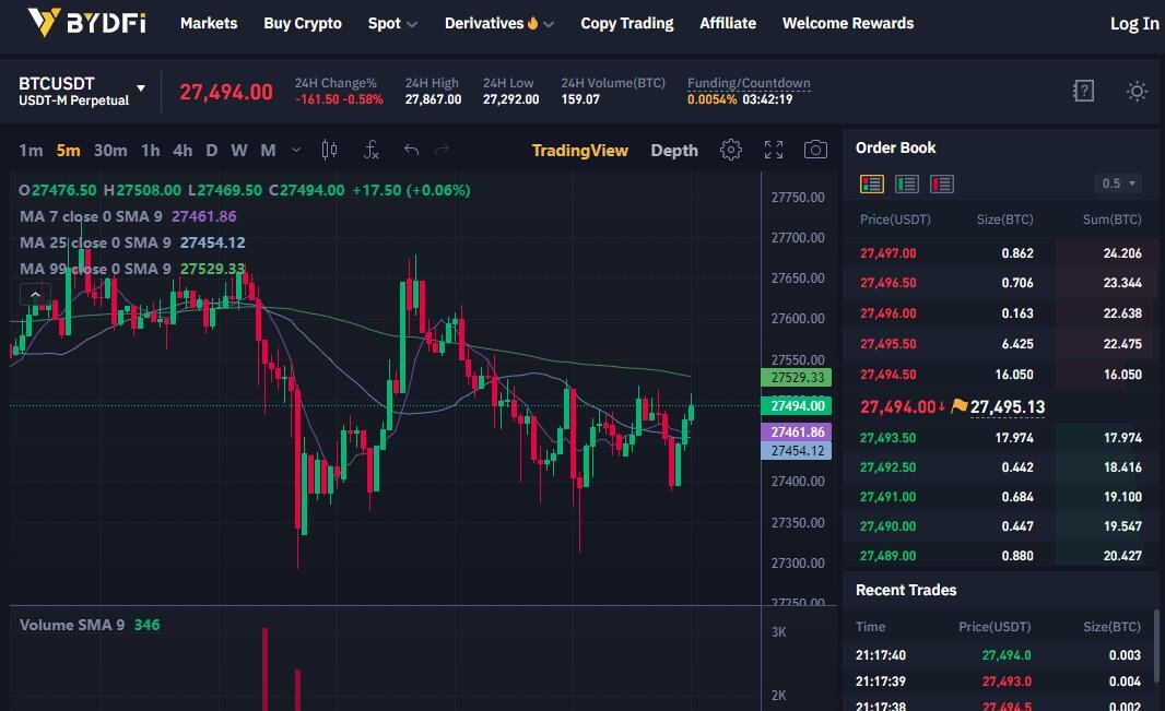 BYDFi Trading Platform